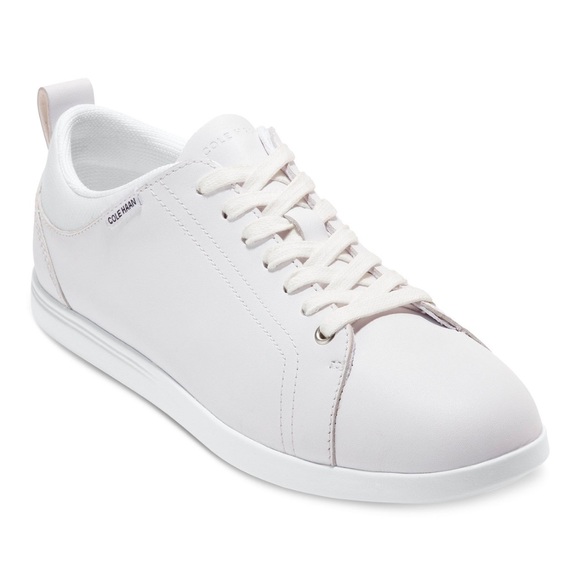 cole haan margo lace up white